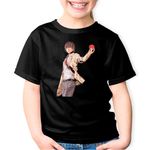 Fashion, accesorii si bijuterii - Copii - Imbracaminte copii - Tricouri copii - Tricou copii Death Note Light Yagami Apple Mar Anime, negru, XS Copii - Infinity.ro