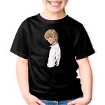 Fashion, accesorii si bijuterii - Copii - Imbracaminte copii - Tricouri copii - Tricou copii Death Note Light Yagami Student Anime, negru, XS Copii - Infinity.ro