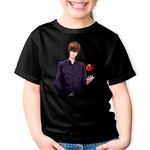 Fashion, accesorii si bijuterii - Copii - Imbracaminte copii - Tricouri copii - Tricou copii Death Note Light Yagami Tsugumi Ohba Anime Manga, negru, XS Copii - Infinity.ro