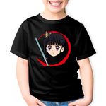 Fashion, accesorii si bijuterii - Copii - Imbracaminte copii - Tricouri copii - Tricou copii Demon Slayer Kanao Tsuyuri Sabie Katana, negru, XS Copii - Infinity.ro