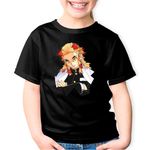 Fashion, accesorii si bijuterii - Copii - Imbracaminte copii - Tricouri copii - Tricou copii Demon Slayer Kyojuro Rengoku Cool, negru, XS Copii - Infinity.ro