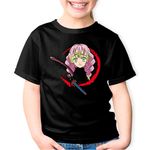 Fashion, accesorii si bijuterii - Copii - Imbracaminte copii - Tricouri copii - Tricou copii Demon Slayer Mitsuri Kanroji Demoni Horror, negru, XS Copii - Infinity.ro