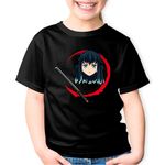 Fashion, accesorii si bijuterii - Copii - Imbracaminte copii - Tricouri copii - Tricou copii Demon Slayer Muichiro Tokito Katana, negru, XS Copii - Infinity.ro
