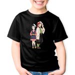 Fashion, accesorii si bijuterii - Copii - Imbracaminte copii - Tricouri copii - Tricou copii Demon Slayer Sabito Makomo Friends, negru, XS Copii - Infinity.ro