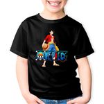 Fashion, accesorii si bijuterii - Copii - Imbracaminte copii - Tricouri copii - Tricou copii Desene Animate One Piece Monkey Marinarul, negru, XS Copii - Infinity.ro
