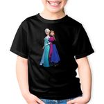 Fashion, accesorii si bijuterii - Copii - Imbracaminte copii - Tricouri copii - Tricou copii Disney Elsa Costum Frozen Ana, negru, XS Copii - Infinity.ro