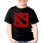 Fashion, accesorii si bijuterii - Copii - Imbracaminte copii - Tricouri copii - Tricou copii Dota 2 Logo Video Game eSports Dota2 Symbol, negru, XS Copii - Infinity.ro