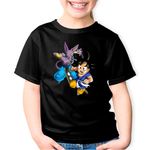 Fashion, accesorii si bijuterii - Copii - Imbracaminte copii - Tricouri copii - Tricou copii Dragon Ball Beerus Goku Legends, negru, XS Copii - Infinity.ro