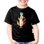 Fashion, accesorii si bijuterii - Copii - Imbracaminte copii - Tricouri copii - Tricou copii Dragon Ball Bulma Cool Bunica Anime, negru, XS Copii - Infinity.ro