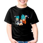Fashion, accesorii si bijuterii - Copii - Imbracaminte copii - Tricouri copii - Tricou copii Dragon Ball Goku Vegeta Pubg Zelda, negru, XS Copii - Infinity.ro