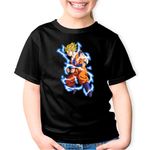 Fashion, accesorii si bijuterii - Copii - Imbracaminte copii - Tricouri copii - Tricou copii Dragon Ball SonGoku Desene Animate Anime, negru, XS Copii - Infinity.ro