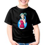 Fashion, accesorii si bijuterii - Copii - Imbracaminte copii - Tricouri copii - Tricou copii Dragon Ball Z Anime Girl Manga Bunica, negru, XS Copii - Infinity.ro