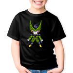 Fashion, accesorii si bijuterii - Copii - Imbracaminte copii - Tricouri copii - Tricou copii Dragon Ball Z Cell Ticalos Mic Anime, negru, XS Copii - Infinity.ro