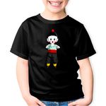 Fashion, accesorii si bijuterii - Copii - Imbracaminte copii - Tricouri copii - Tricou copii Dragon Ball Z Chiaotzu Joker Clovn, negru, XS Copii - Infinity.ro