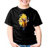 Fashion, accesorii si bijuterii - Copii - Imbracaminte copii - Tricouri copii - Tricou copii Dragon Ball Z Goku Hacker Youtuber, negru, XS Copii - Infinity.ro
