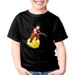 Fashion, accesorii si bijuterii - Copii - Imbracaminte copii - Tricouri copii - Tricou copii Dragon Ball Z Goku Uraganu Avatar, negru, XS Copii - Infinity.ro