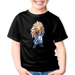 Fashion, accesorii si bijuterii - Copii - Imbracaminte copii - Tricouri copii - Tricou copii Dragon Ball Z Gotenks Akira Toriyama DBZ, negru, XS Copii - Infinity.ro