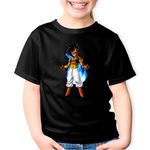 Fashion, accesorii si bijuterii - Copii - Imbracaminte copii - Tricouri copii - Tricou copii Dragon Ball Z Majin Buu Karate, negru, XS Copii - Infinity.ro