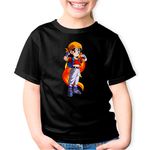 Fashion, accesorii si bijuterii - Copii - Imbracaminte copii - Tricouri copii - Tricou copii Dragon Ball Z Pan SuperGirl Cool Anime, negru, XS Copii - Infinity.ro
