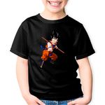 Fashion, accesorii si bijuterii - Copii - Imbracaminte copii - Tricouri copii - Tricou copii Dragon Ball Z Son Goku Vagabond Mafia Anime, negru, XS Copii - Infinity.ro
