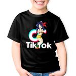 Fashion, accesorii si bijuterii - Copii - Imbracaminte copii - Tricouri copii - Tricou copii Dragon Ball Z Tiktok Anime Tik Tok Cool Mom, negru, XS Copii - Infinity.ro