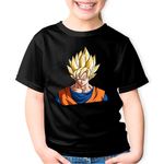 Fashion, accesorii si bijuterii - Copii - Imbracaminte copii - Tricouri copii - Tricou copii Dragon Ball Z Vegeta Mafiot Golan Cartoon, negru, XS Copii - Infinity.ro