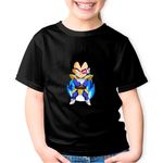 Fashion, accesorii si bijuterii - Copii - Imbracaminte copii - Tricouri copii - Tricou copii Dragon Ball Z Vegeta Uragan Master, negru, XS Copii - Infinity.ro