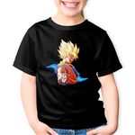 Fashion, accesorii si bijuterii - Copii - Imbracaminte copii - Tricouri copii - Tricou copii Dragon Ball Z Vegeta Vagabond Gangster Anime, negru, M Copii - Infinity.ro