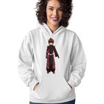 Fashion, accesorii si bijuterii - Femei - Imbracaminte femei - Hanorace femei - Hanorac Femei Twin Star Horror Enmadou Monsters Youkai Action, alb,  marime S - Infinity.ro