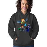 Fashion, accesorii si bijuterii - Femei - Imbracaminte femei - Hanorace femei - Hanorac Femei Minecraft Elytra End Clash of Clans Mage Survival, negru,  marime S - Infinity.ro