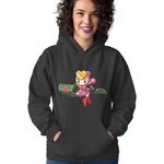 Fashion, accesorii si bijuterii - Femei - Imbracaminte femei - Hanorace femei - Hanorac Femei Bomberman Girl Fly Carpet Game Mode Sega Nintendo, negru,  marime S - Infinity.ro