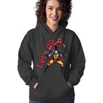 Fashion, accesorii si bijuterii - Femei - Imbracaminte femei - Hanorace femei - Hanorac Femei Wolverine X-Men Spiderman Funny Hug Marvel DC Comics, negru,  marime S - Infinity.ro