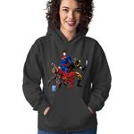 Fashion, accesorii si bijuterii - Femei - Imbracaminte femei - Hanorace femei - Hanorac Femei Thor Marvel Wolverine Superman Axe Superhero, negru,  marime S - Infinity.ro