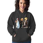 Fashion, accesorii si bijuterii - Femei - Imbracaminte femei - Hanorace femei - Hanorac Femei Claymore Helen AOT Armin My Hero Academia, negru,  marime S - Infinity.ro