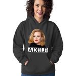 Fashion, accesorii si bijuterii - Femei - Imbracaminte femei - Hanorace femei - Hanorac Femei Adele English Song Writter UK Easy on Me, negru,  marime S - Infinity.ro
