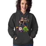 Fashion, accesorii si bijuterii - Femei - Imbracaminte femei - Hanorace femei - Hanorac Femei Fortnite Brawl Stars Cactus Bomberman Run, negru,  marime S - Infinity.ro