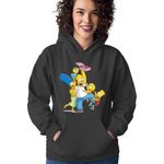 Fashion, accesorii si bijuterii - Femei - Imbracaminte femei - Hanorace femei - Hanorac Femei The Simpsons Donut Lovers Kids Funny Life Mother, negru,  marime S - Infinity.ro