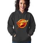 Fashion, accesorii si bijuterii - Femei - Imbracaminte femei - Hanorace femei - Hanorac Femei Flash Logo Bright Speed Light Costume, negru,  marime S - Infinity.ro
