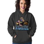Fashion, accesorii si bijuterii - Femei - Imbracaminte femei - Hanorace femei - Hanorac Femei Thanos Bad Universe Comics American, negru,  marime S - Infinity.ro
