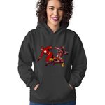 Fashion, accesorii si bijuterii - Femei - Imbracaminte femei - Hanorace femei - Hanorac Femei Flash Ironman Jump Speed Power Fast Arrowverse, negru,  marime S - Infinity.ro