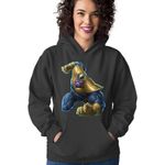 Fashion, accesorii si bijuterii - Femei - Imbracaminte femei - Hanorace femei - Hanorac Femei Thanos Titan Planet Strongest Super, negru,  marime S - Infinity.ro