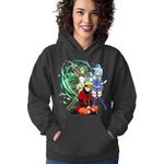 Fashion, accesorii si bijuterii - Femei - Imbracaminte femei - Hanorace femei - Hanorac Femei DanMachi Ryuu Lion Konosuba Aqua Naruto Ninja, negru,  marime S - Infinity.ro