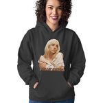Fashion, accesorii si bijuterii - Femei - Imbracaminte femei - Hanorace femei - Hanorac Femei Billie Eilish Angelic Figure Pop Music Teenager, negru,  marime S - Infinity.ro