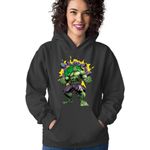 Fashion, accesorii si bijuterii - Femei - Imbracaminte femei - Hanorace femei - Hanorac Femei Hulk Fist Strong Super Power Huge, negru,  marime S - Infinity.ro