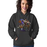 Fashion, accesorii si bijuterii - Femei - Imbracaminte femei - Hanorace femei - Hanorac Femei Fortnite Shooter Weapons Clash Royale Monsters, negru,  marime S - Infinity.ro