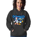 Fashion, accesorii si bijuterii - Femei - Imbracaminte femei - Hanorace femei - Hanorac Femei Donald Duck Daisy Lovers Family American, negru,  marime S - Infinity.ro