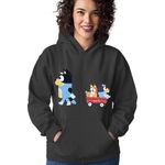 Fashion, accesorii si bijuterii - Femei - Imbracaminte femei - Hanorace femei - Hanorac Femei Bluey Dad Children Family Cartoon All Ages Games, negru,  marime S - Infinity.ro