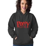 Fashion, accesorii si bijuterii - Femei - Imbracaminte femei - Hanorace femei - Hanorac Femei Huggy Wuggy Logo Poppy Playtime RPG Horror House, negru,  marime S - Infinity.ro
