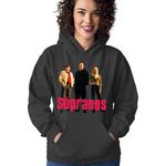 Fashion, accesorii si bijuterii - Femei - Imbracaminte femei - Hanorace femei - Hanorac Femei The Sopranos HBO Drama Police Series, negru,  marime S - Infinity.ro