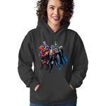 Fashion, accesorii si bijuterii - Femei - Imbracaminte femei - Hanorace femei - Hanorac Femei Thor Batman Thanos American Comics Action, negru,  marime S - Infinity.ro